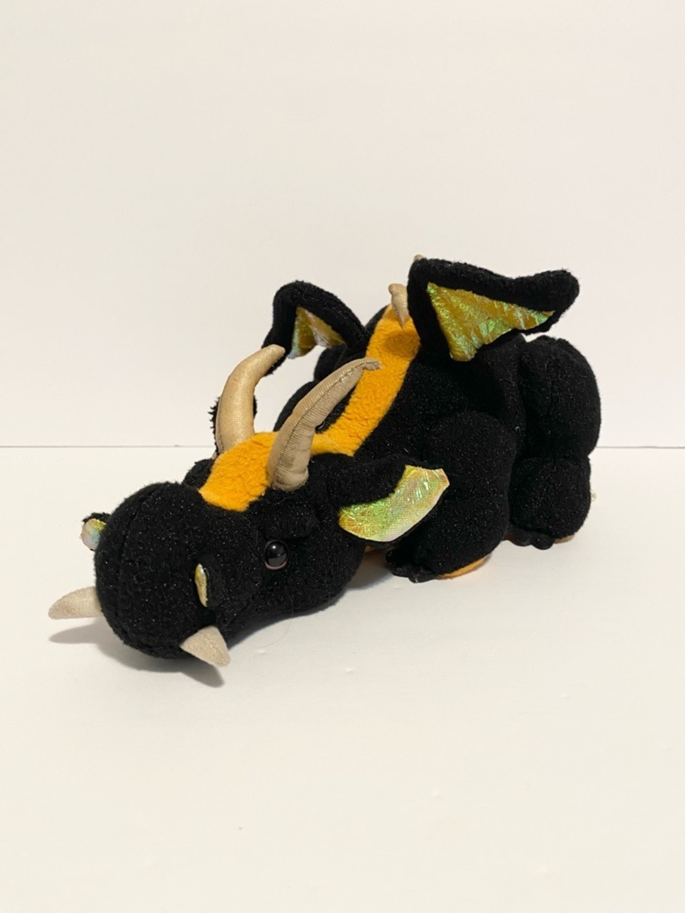 Webkinz Lava Dragon Black Stuffed Animal Plush Toy Kids Toys Pretend Play Ganz